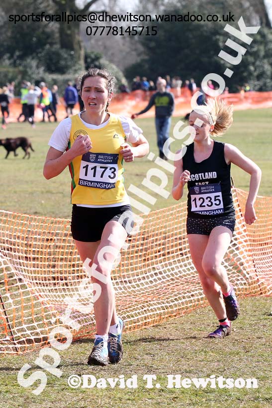 Senior Womens Inter Counties Cross Country,  Cofton Park, Birmingham. Photo: David T. Hewitson/Sports for All Pics